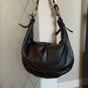 Lauren Metal Black/Blue Hobo bag